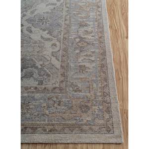 Tapis en laine noué à la main Erbe Ivory, motif médaillon 3D/abstrait rectangulaire, pour salon, tapis tressé pour décoration de pièce personnalisée - Product Image 4