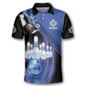 Lightweight breathable custom <b>bowling</b> jerseys featuring printing stretch material and team name number personalization - Product Image 2