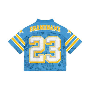 Venta al por mayor fútbol malla Jersey 100% poliéster fútbol americano Jersey transpirable deportes Jersey secado rápido precio barato OEM - Product Image 6