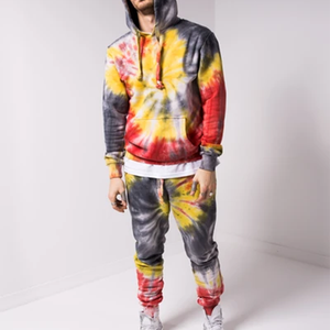 2025 conjunto de chándal informal de invierno 100% de algodón para hombre, pantalones de chándal de peso pesado con capucha transpirable, cierre de cintura elástica, estampado sólido - Product Image 3