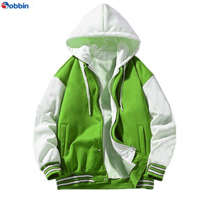 Chaqueta Universitaria con Capucha para Hombre, Talla Grande, Estilo Vintage, Tendencia de Invierno, Informal, Estilo Americano de Béisbol - Product Image 4