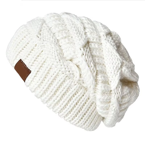 Bonnets élégants en tissu de laine avec logo personnalisé imprimé, coupe régulière, vêtements d'hiver décontractés - Product Image 4