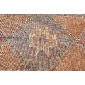 Kilim Orange Marron 2.6 X 10.8ft Tapis en Laine Turque Plat Tissage Jacquard Motif Peluche Viscose Latex pour Couloir Rectangle Espace - Product Image 5