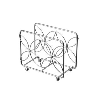 Porte-serviettes en acier inoxydable avec fini poli miroir Parfait pour l'organisation élégante de l'utilisation de la vaisselle dans la maison et la cuisine - Product Image 2