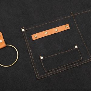 Delantales con espalda cruzada para hombres de electricista de lona gruesa resistente de alta calidad, delantal de trabajo para hombres con bolsillos para herramientas - Product Image 3