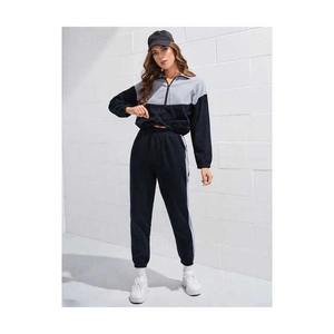 Chándal con cremallera y manga larga de entrenamiento de alta calidad con logotipo personalizado, el mejor servicio OEM, chándales de mujer más vendidos a la venta - Product Image 2