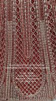 Designers lourds Cherry Red Designer Lehenga choli avec Bridal Net Dupatta Indian Ethnic Women dress