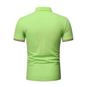 High Street Style Hombres para Polo Shirt 220g Algodón Transpirable Manga corta Estampado sólido Color personalizado para deportes al aire libre de verano - Product Image 3