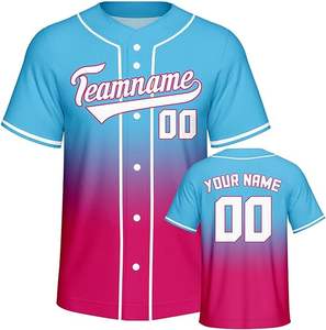 Ensemble d'uniformes de baseball pour hommes personnalisés de haute qualité à vendre au prix de gros 100% Ensembles d'uniformes de baseball en polyester - Product Image 1