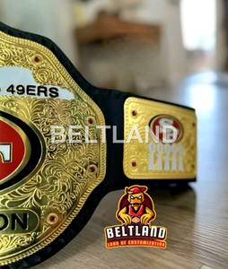 Cinturón de Campeonato de los San Francisco 49ers para Adultos, Cómodo y Duradero, Tallas de Cintura Alta, 2 mm y 4 mm, Zinc - Product Image 6