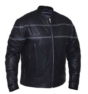 Chaquetas de Cuero de Oveja para Hombre de Alta Calidad con Bordado de Chenilla y Estilo Bomber Clásico - Product Image 4