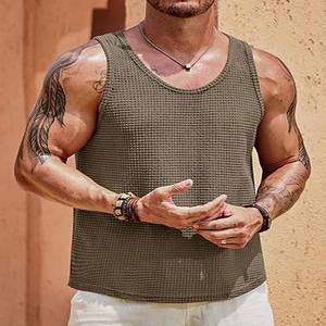 Nueva llegada de calidad superior de los hombres Tank Tops / Plain teñido y de secado rápido de material hecho de los hombres Tank Tops made by Dress Sports - Product Image 3
