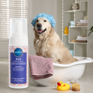 Shampoo moussant pour animaux de compagnie sans rinçage, soin nourrissant du pelage, Pawlene Pax, parfum suisse, sans parabènes ni colorants, fabriqué en Malaisie - Product Image 1