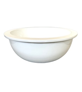 Lavabo in Ceramica Made in Italy da Appoggio Diametro 427mm Altezza 180mm con Finitura Superiore Eccellente per Uso Bagno - Product Image 5