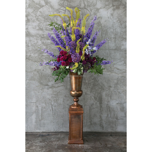 Vase à fleurs en métal doré antique fait à la main petit vase à fleurs en laiton de table pour la maison salon et balcon décor de sol - Product Image 2