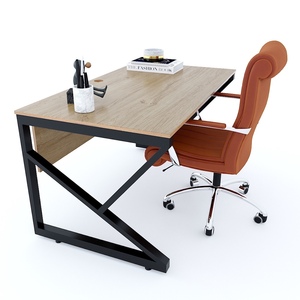 Kconcept HBKC033 140x80cm Plywood Desk with Adjustable Iron Legs Extendable and Detachable Featuring Drawer for School Use - Product Image 3