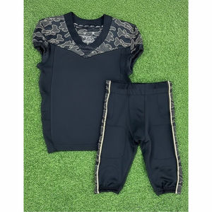 Ensembles d'uniformes de football américain unisexes pour adultes en gros, shorts personnalisables, 100% polyester, imprimés par sublimation, respirants, personnalisés - Product Image 1