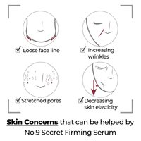 Sérum raffermissant secret Numbuzin n°9 50 ml avec peptides pour les rides, élasticité de la peau, sérum anti-âge coréen pour le visage, raffermissant