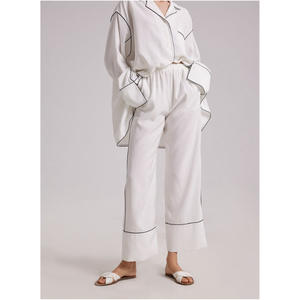 Ropa de dormir orgánica 100% para mujer Diseño personalizable y características Fibras naturales Ajuste holgado Ligero OEM ODM Comodidad térmica - Product Image 1