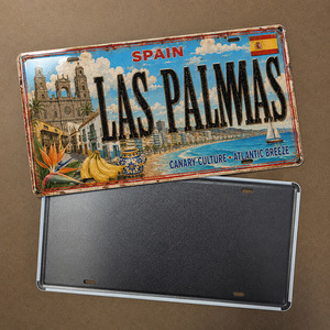 Plaque Métallique Vintage Espagne, Décoration Murale Rustique Rétro pour Bar à Tapas ou <span class=keywords><strong>Garage</strong></span> - Product Image 2