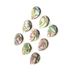 ธรรมชาติ12X16มม. ทรงแบนลูกแพร์เปลือกหอยเป๋าฮื้อการรักษาพลังหลวมแหวนอัญมณีต่างหูทำเครื่องประดับควอตซ์ - Product Image 4