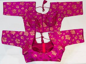 Vêtements de mariée de styliste pour femmes, Blouse plissée, avec broderie, de Style ethnique indien et pakistan, nouvelle mode tendance - Product Image 4