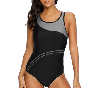 Traje de baño de una pieza para mujer Traje de baño de carreras de secado rápido deportivo de Pakistán Estilo breve de natación transpirable - Product Image 1