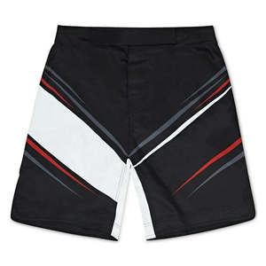 Shorts de boxe de haute qualité, confortables, à séchage rapide, respirants, légers, 100% polyester, taille élastique, motif uni, personnalisable - Product Image 1