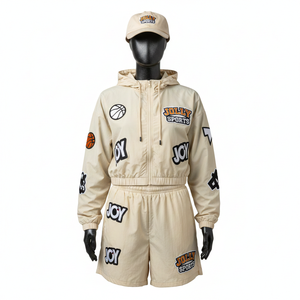 Conjunto Cortavientos para Mujer, Ligero, de Tela de Poliéster, con Logotipo de Transferencia de Calor, Transpirable - Product Image 6