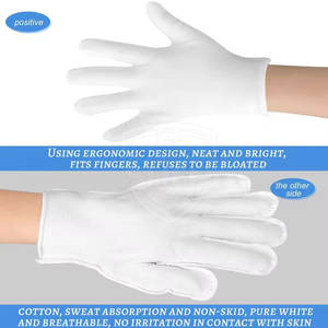 บริการ OEM ถุงมือผ้าฝ้ายแบบใหม่ คุณภาพสูง ถุงมือผ้าฝ้ายสวมใส่สบาย ถุงมือผ้าฝ้ายสำหรับทำงาน - Product Image 6