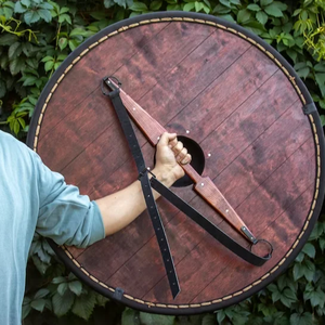 Escudo redondo vikingo Escudo de metal Escudo medieval personalizado - Product Image 3