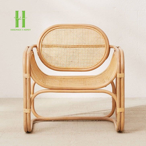 Vietnam Manufactured <b>Rustic</b> Rattan Leisure <b>Dining</b> <b>Chair</b> Natural Boho Vintage Home Furniture for Hotel Outdoor Villa Use - Product Image 1