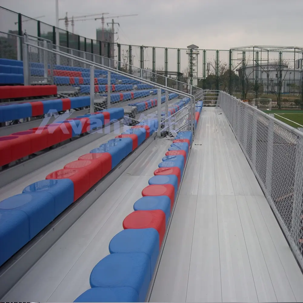 8 Reihen Aluminium temporäre Tribüne abnehmbares Gerüst Tribüne Stadion Sitzmöbel für Events Sport Fußball