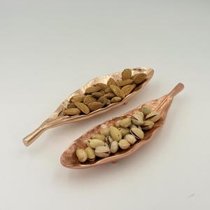 Tazón de Metal con Diseño de Hojas Recubiertas de Cobre para Frutos Secos, Tazón Duradero para Guardar Refrigerios, Tazón Decorativo para Fiestas, para Frutos Secos y Dulces - Product Image 3