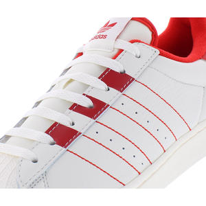 รองเท้าอาดิดาส ซูเปอร์สตาร์ สำหรับผู้ชาย สี: สีกากี/สีแดง ของแท้ 100% - Product Image 2