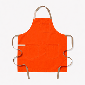 Customize Logo Chef Aprons for Men Women with Pockets Heavy Duty Cotton Canvas Work Cooking Kitchen Apron for Coffee Shop - Product Image 5