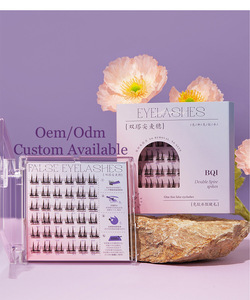 Großhandel Custom Prebond Lash Cluster Multi-Style Elfie Curl Sonnenblume Schwarzband Kein Kleber Individuelle Wimpern Lieferungen OEM/ODM - Product Image 3