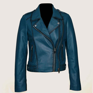 Chaqueta de piel auténtica de alta calidad OEM de último diseño, logotipo personalizado y diseño aceptado, chaqueta bomber de piel de vaca - Product Image 5