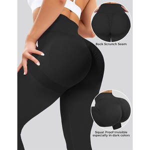 Pantalon d'entraînement taille haute doux et extensible à séchage rapide personnalisé Leggings décontractés pour la salle de sport et le yoga pour femmes - Product Image 4
