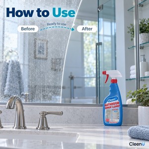 Limpiador de Espejos en Aerosol 500ml, Sin Rayas, Secado Rápido, Sin Amoníaco, Limpiador de Vidrio para Espejos de Baño, Pantallas de Ducha, OEM - Product Image 4