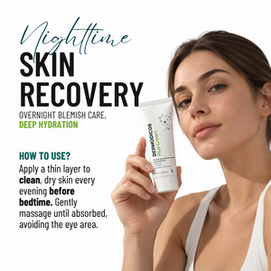 Crème Dermodicos Plus 30ml, crème visage équilibrante et réparatrice, huile d'arbre à thé, acide hyaluronique, vitamine E, peau lisse, utilisation nocturne - Product Image 4