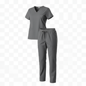 Venta al por mayor caliente personalizado enfermera Top conjuntos médicos mujeres Unisex V cuello Spandex Hospital enfermería uniformes femeninos Jogger - Product Image 3