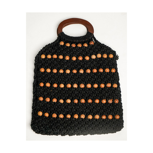 Bolso de algodón hecho a mano popular Bolso de mano de macramé moderno de alta calidad para mujer al precio más bajo - Product Image 2