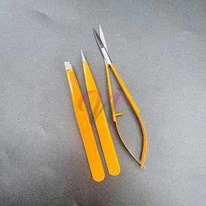 แหนบถอนขนคิ้วแบบผงสีส้มปลายเฉียงทำจากสแตนเลสออกแบบโลโก้ได้ตามต้องการ - Product Image 4