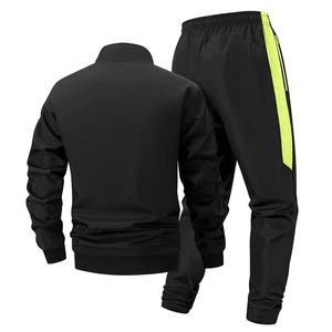 Conjunto Deportivo Informal de 2 Piezas para Hombre, 100% Algodón, Chaqueta y Pantalones Deportivos para Exteriores con Bolsillos Laterales - Product Image 6