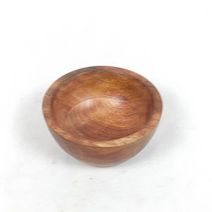 CRAFTS GALORE Bol de service en bois d'acacia naturel, écologique, luxueux, poli, fait main, pour les fêtes, design personnalisé, en provenance d'Inde - Product Image 1