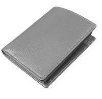 Dompet Bisnis Kulit Asli Unisex Terlaris 2023 Logo Kustom Perlindungan RFID PVC Tahan Air Resleting Pendek Pria