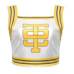 Ensembles d'uniformes de cheerleading pour femmes, design personnalisé en gros, haute qualité, légers, 100% polyester, transfert thermique - Product Image 4