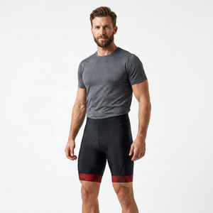 Men's Fitted <b>Cycling</b> <b>Shorts</b> With 3D Cushion <b>Pad</b> Quick Dry Spandex Polyester Red Brief Length - Product Image 6
