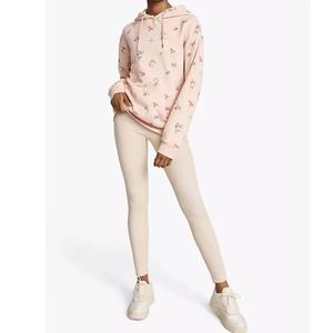 Sudadera con capucha recortada de alta calidad con bordado desgastado unisex personalizada a la moda al por mayor - Product Image 2